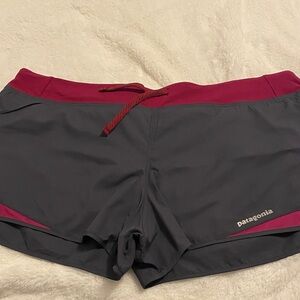 Patagonia Charcoal and Magenta Shorts